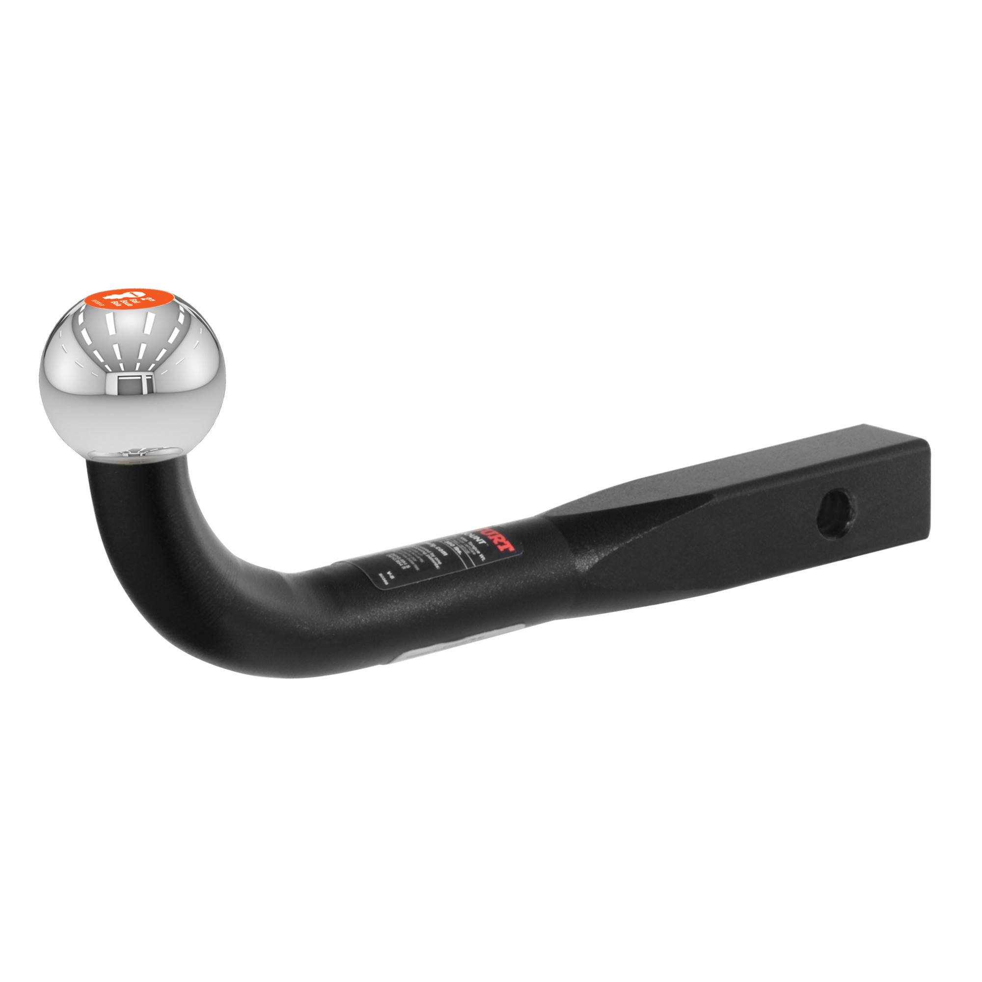 Curt Manufacturing, Euro Mount (2in. Ball, 1-1/4in. Shank, 2-3/4in. High, 10in. Long), Model# 45552